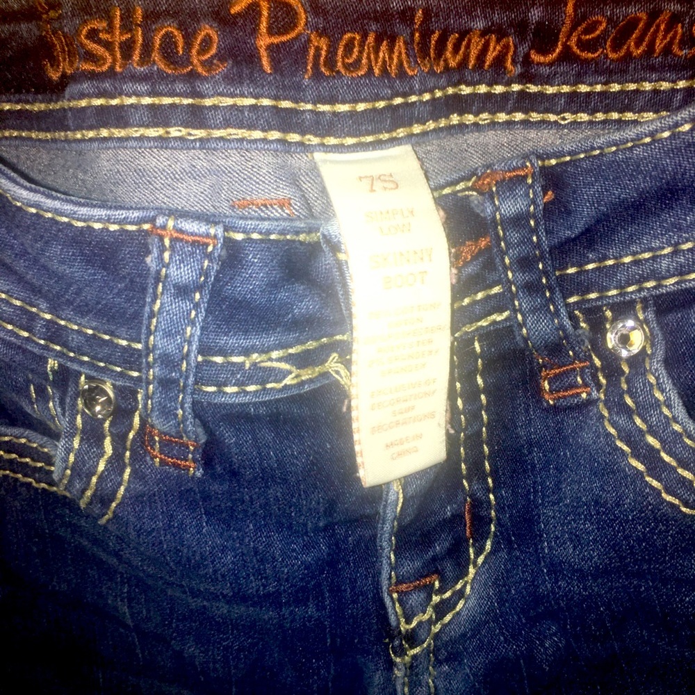 Justice jeans size 7s